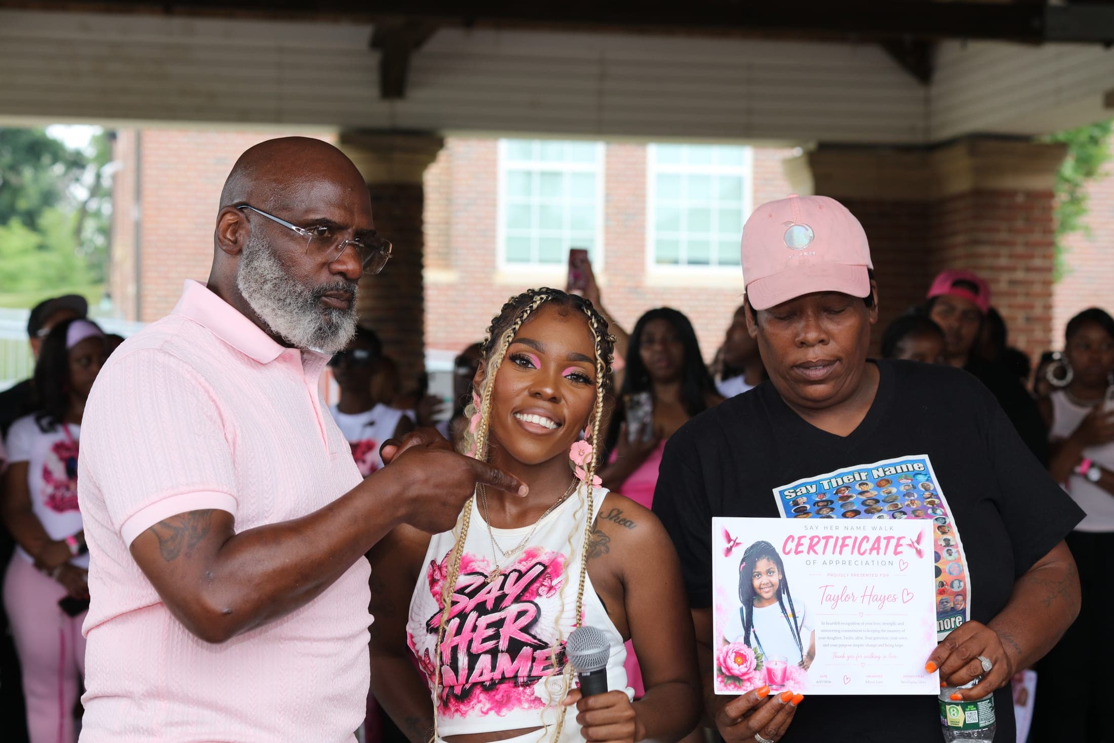 A family honored for keeping her memory alive.