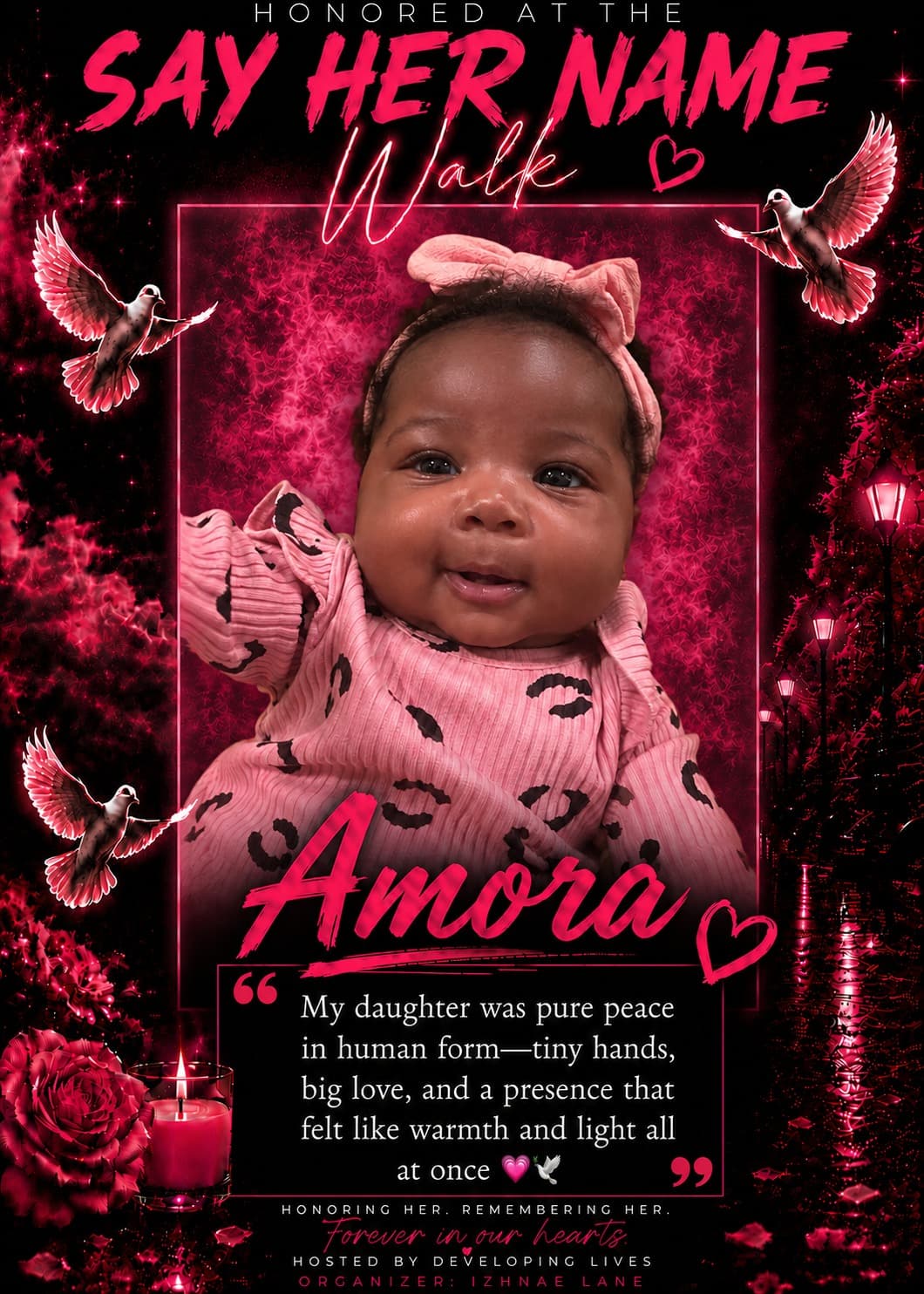 Tribute portrait of Amora