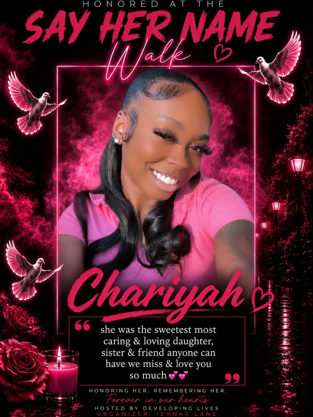 Tribute portrait of Chariyah
