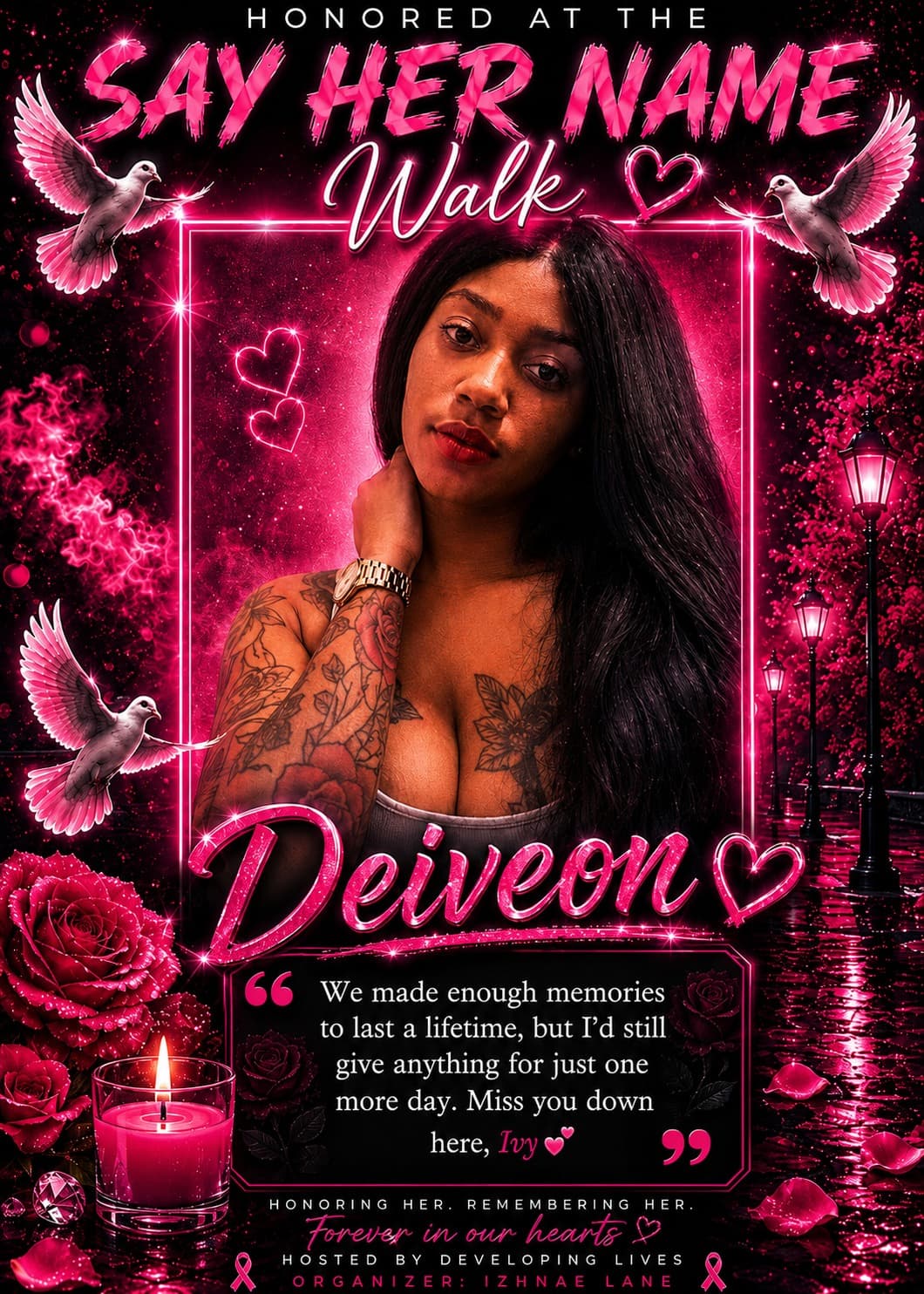 Tribute portrait of Deiveon