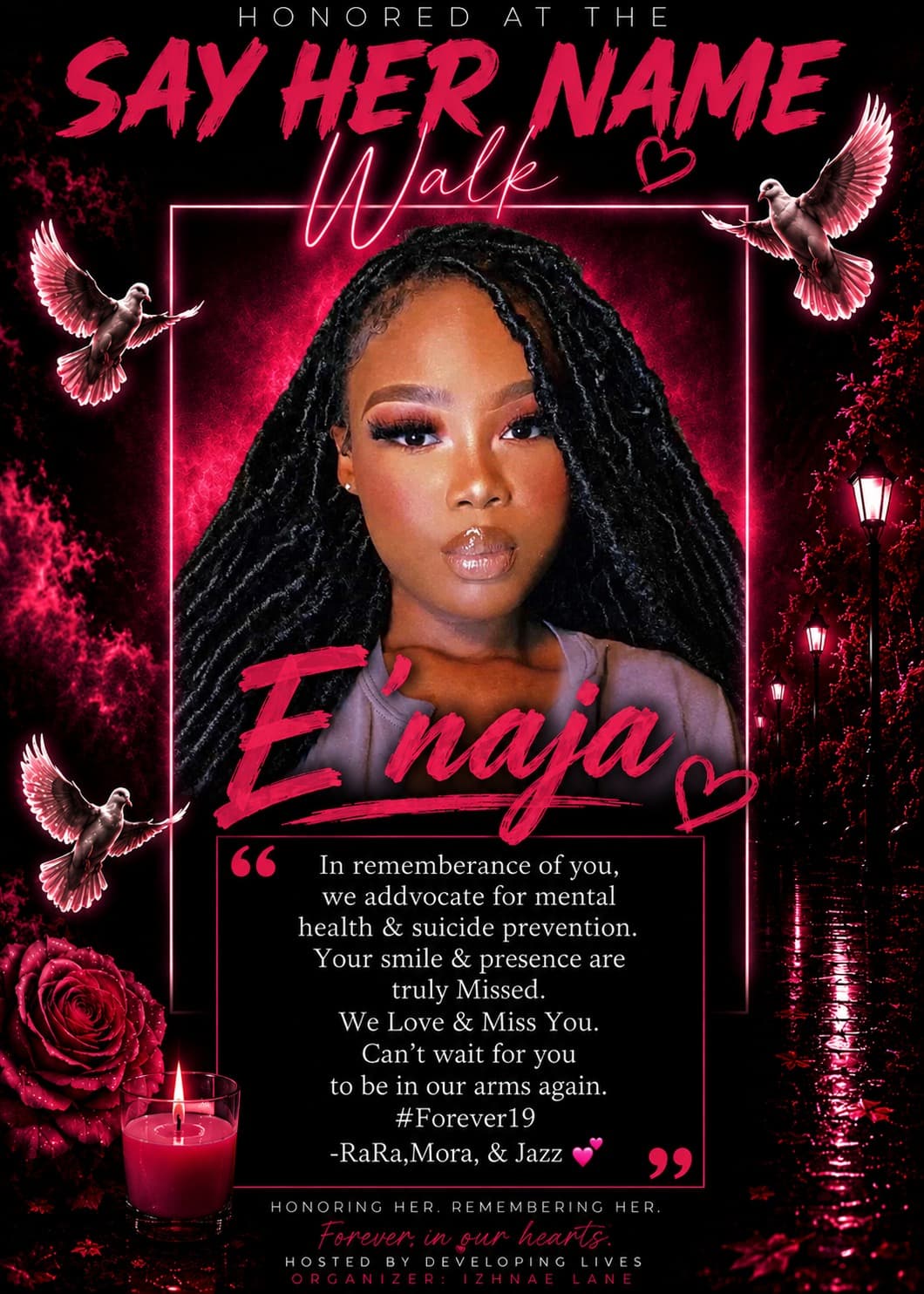 Tribute portrait of E’naja