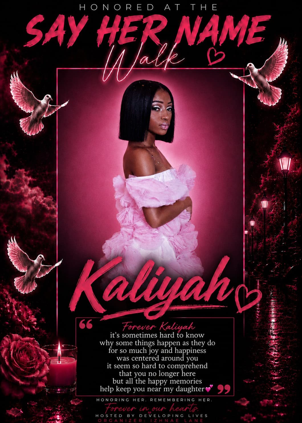 Tribute portrait of Kaliyah